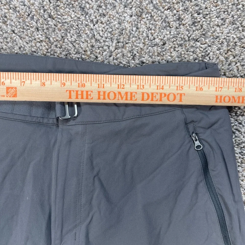 REI Co-op Men's Hiking Pants 34x30 Gray Stretch Nylon Technical Trail Trousers